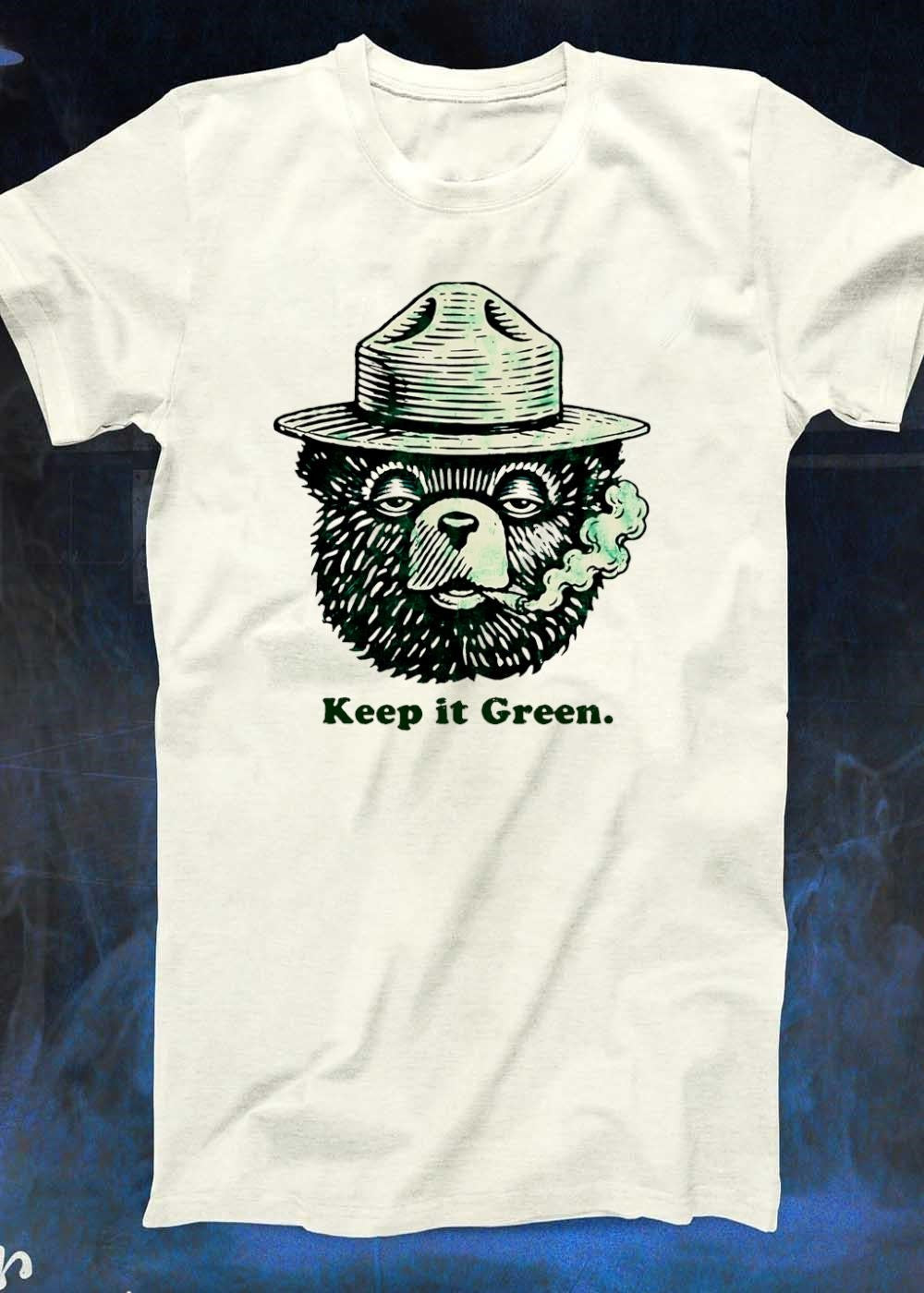 Smokey Bear Smoking Keep it Green T-Shirt