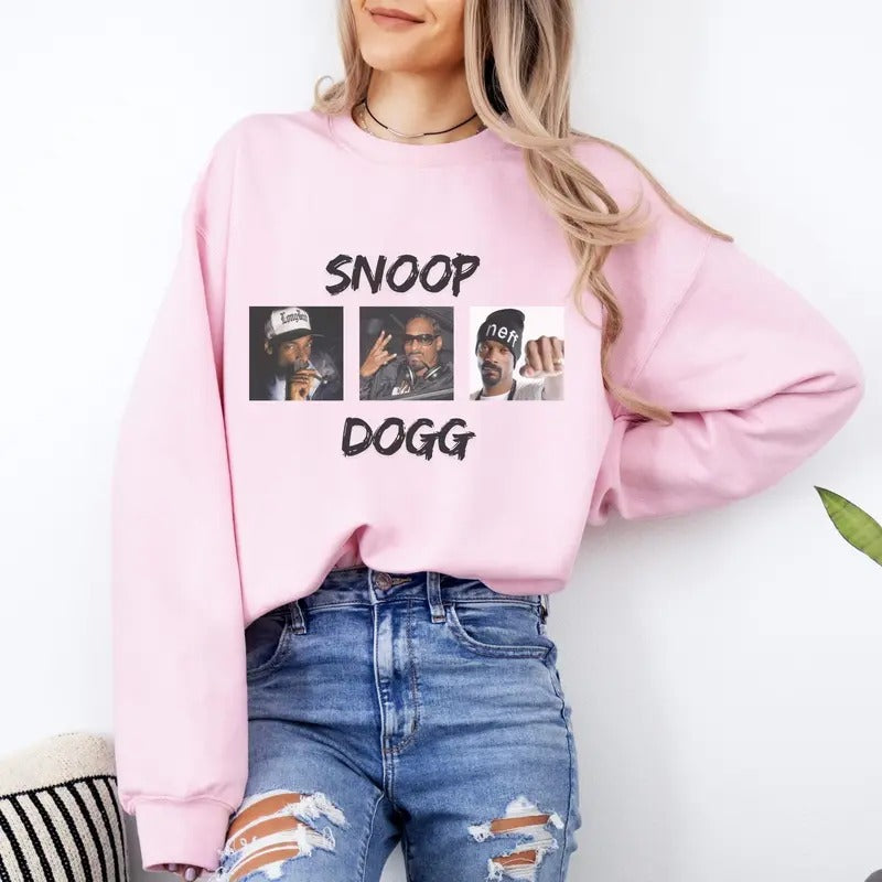 Snoop West Side Dogg, Old School Rap Shirt, Hip Hop Inspired Tee, Rapper T Shirt Sweatshirt, Unisex Sweater Pullover Tee...