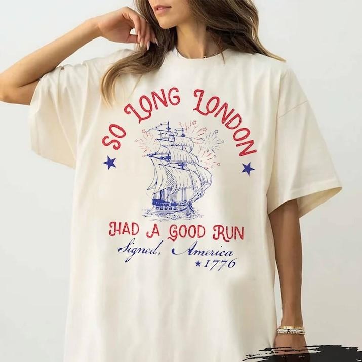So Long London 4th of July T-Shirt, SW Fangirl T-Shirt, Fourth Of July T-Shirt, July 4th T-Shirt, Gift For Her, Gift For...