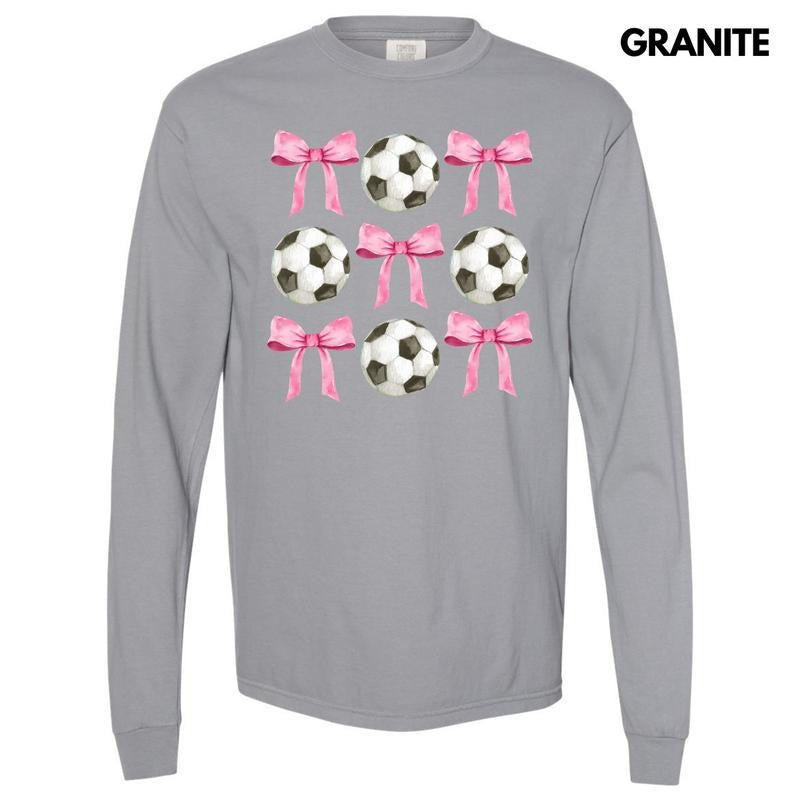 Soccer Coquette Collage Long Sleeve Comfort Colors T-Shirt 'NLB' Hoodie, Sweatshirt | HypeDripTees.com