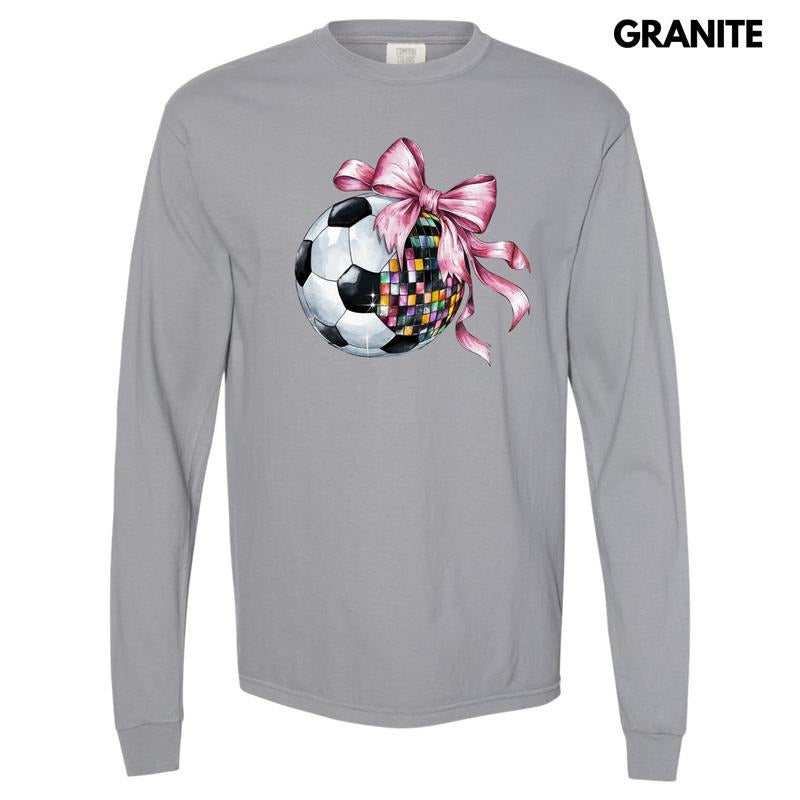Soccer Dazzling Disco Long Sleeve Comfort Colors T-Shirt 'NLB' Hoodie, Sweatshirt | HypeDripTees.com