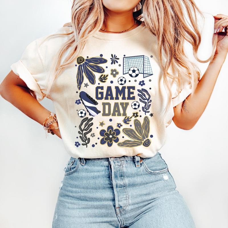 Soccer T-Shirt, Game Day T-Shirt, Boho Soccer Coquette T-Shirt, Soccer Bow T-Shirt, Soccer Mama Shirt, Soccer Mom Shirt,...