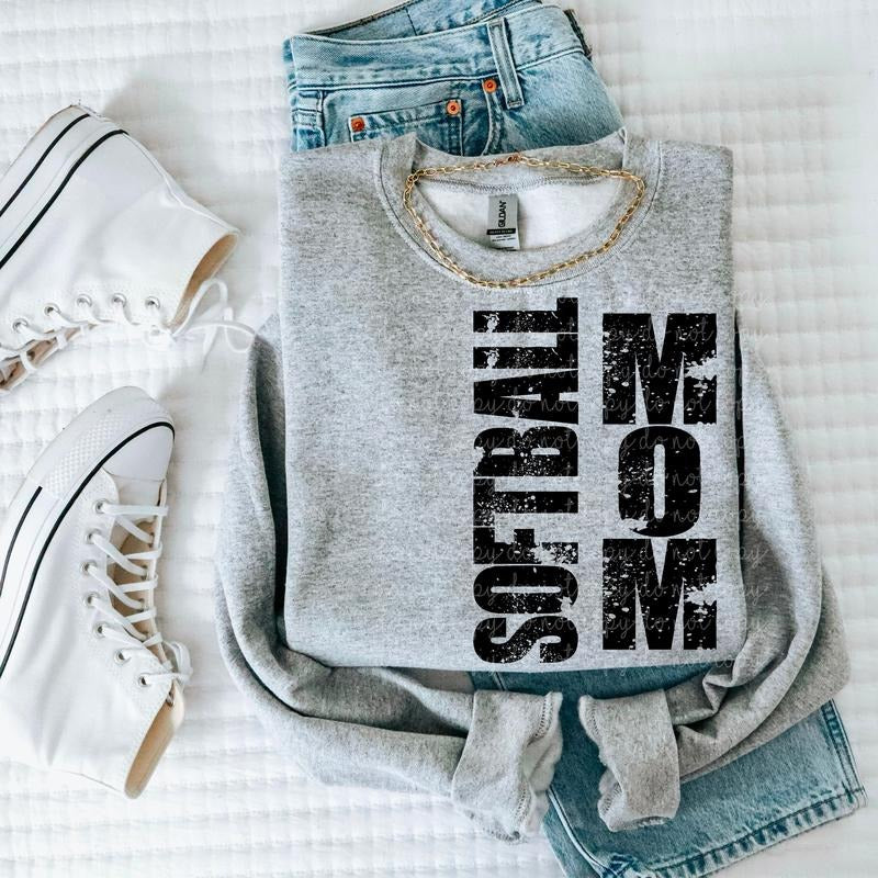 Softball Mom Bow DTF Transfers - THIS IS NOT A SHIRT Hoodie, Sweatshirt | HypeDripTees.com
