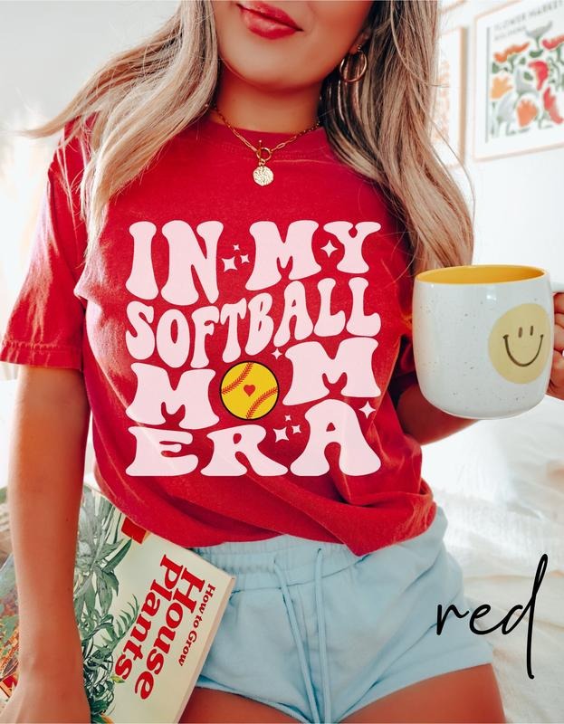 Softball Mom Shirt Softball Mom Era Shirt Custom Softball Mom Tee Softball Mom Tshirt In My Softball Era Tee Sports Team ...