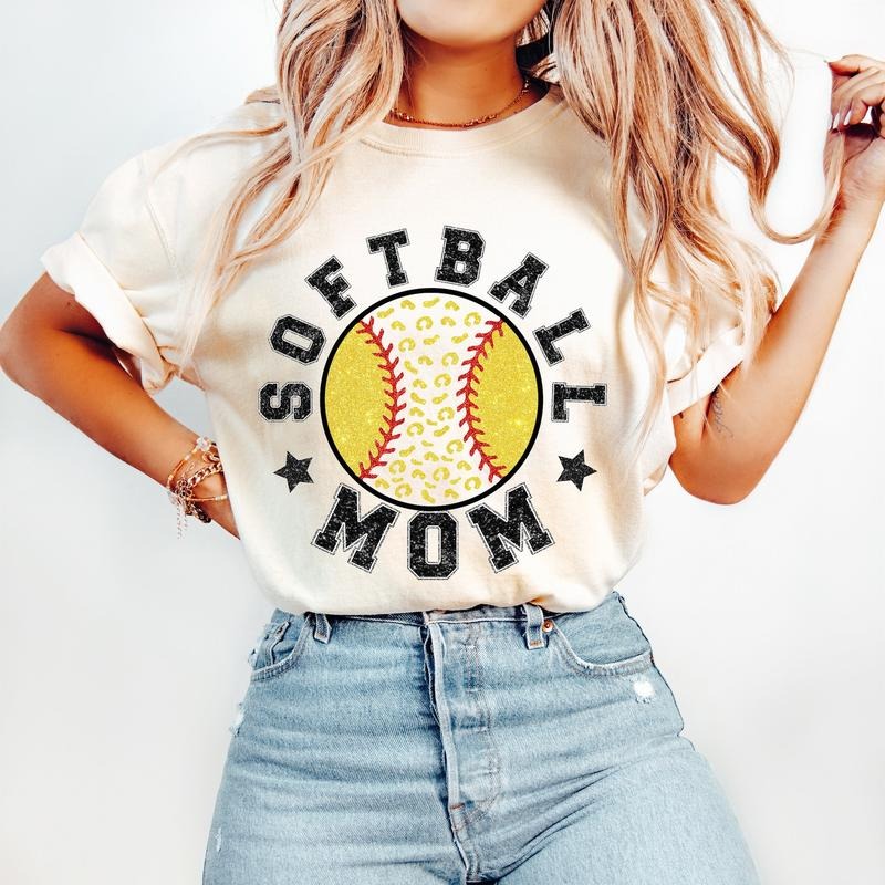 Softball Mom T-Shirt, Softball T-Shirt, Sports T-Shirt, Softball Mama T-Shirt Hoodie, Sweatshirt | HypeDripTees.com