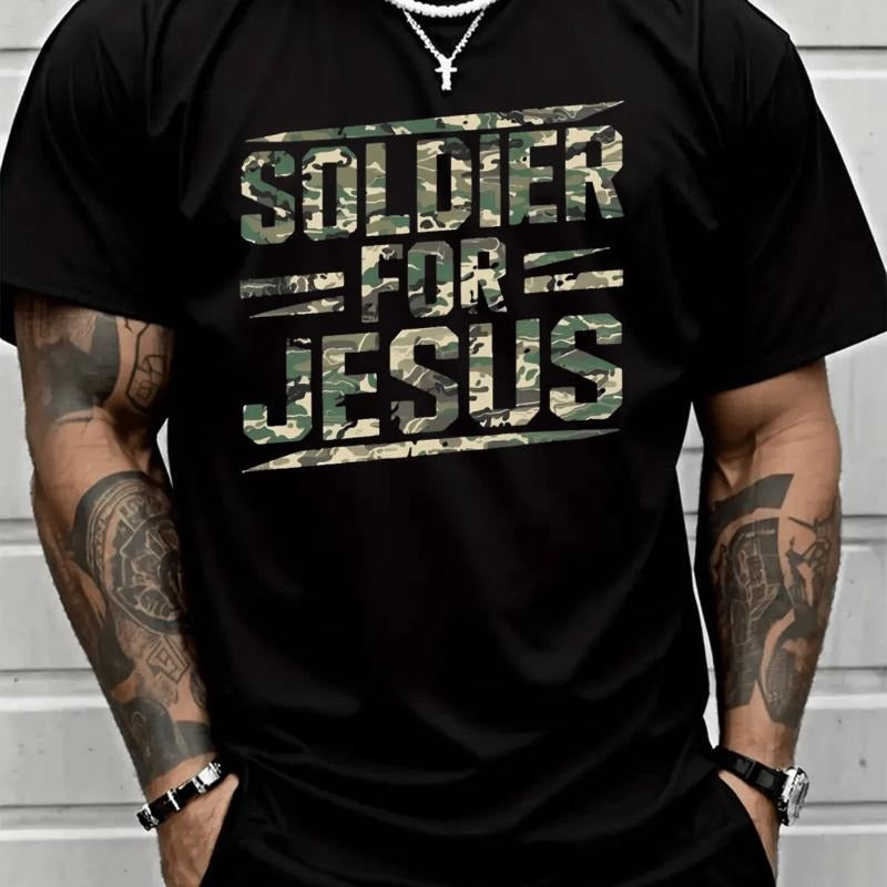 Soldier For Jesus Christian T-Shirt For Summer 100% Heavy Cotton T Shirt Hoodie, Sweatshirt | HypeDripTees.com