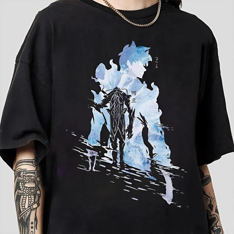 Solo Leveling Beru Shadow Shirt, Solo Leveling Shirt Sung, Jinwoo Shirt, Korean Guilds Manhwa Shirt, Manga Shirt, Webtoon...