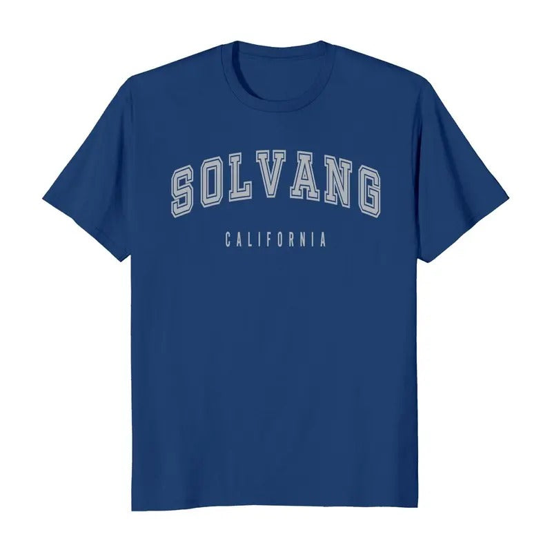 Solvang California Classic Short Sleeve Men's T-Shirt Casual Cotton Hoodie, Sweatshirt | HypeDripTees.com