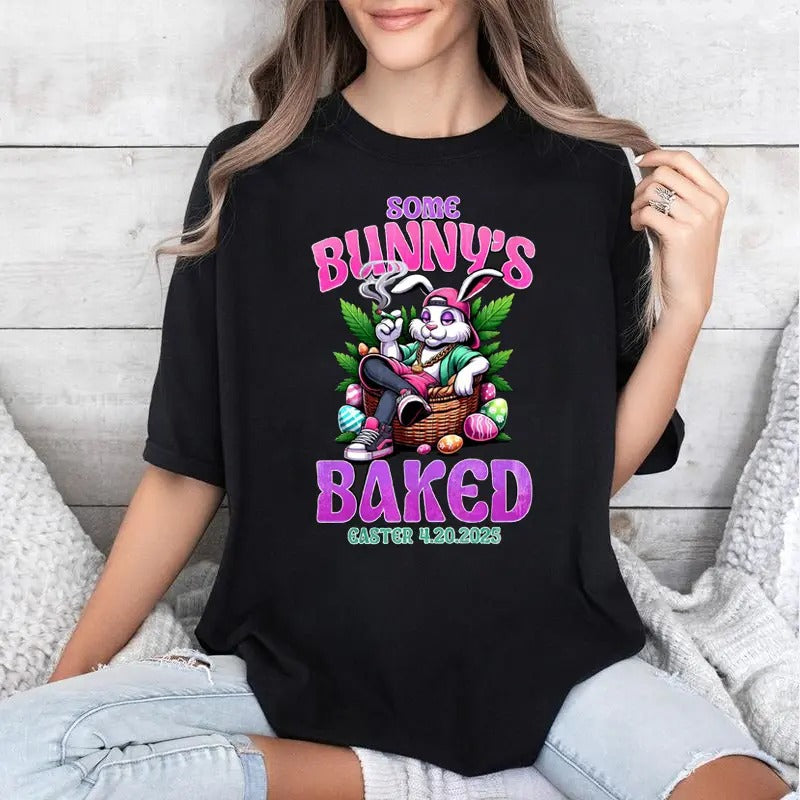Some Bunny T-shirt, Happy 420 Easter Funny Smoking Easter Bunny Men T-Shirt Hoodie, Sweatshirt | HypeDripTees.com