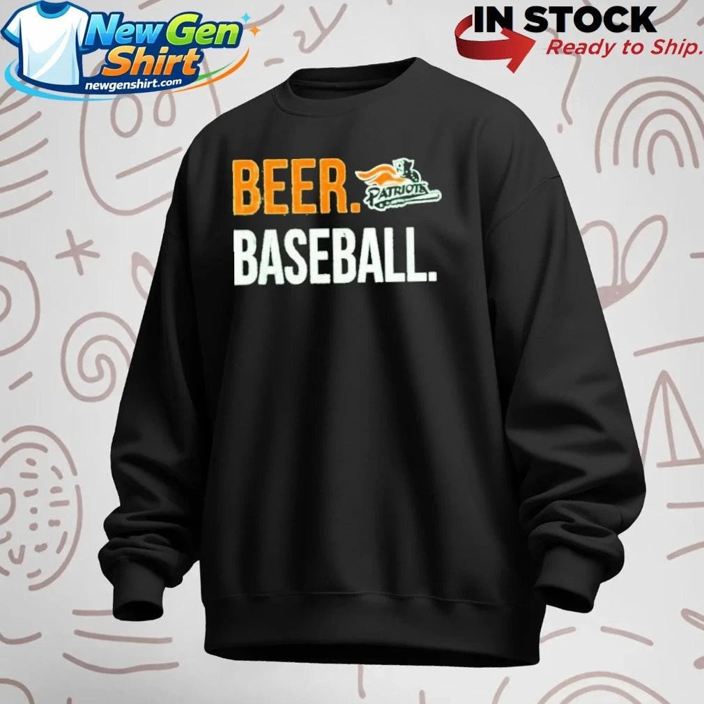 Somerset Patriots Beer and Baseball Green St Pattys Shirt