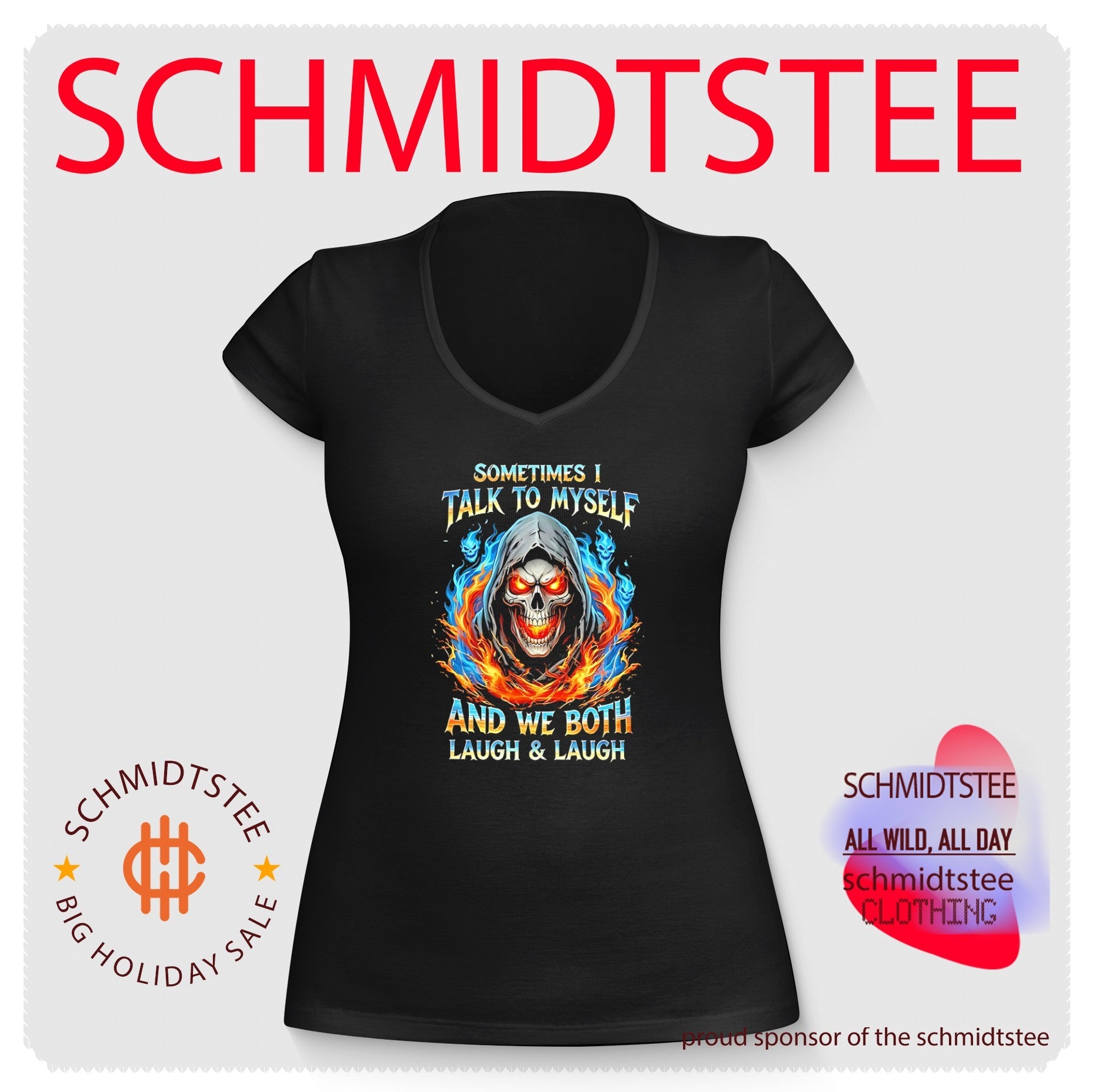 Sometimes I talk to myself and we both laugh and laugh graphic shirt
