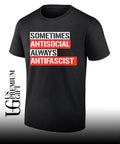 Sometimes antisocial always antifascist shirt