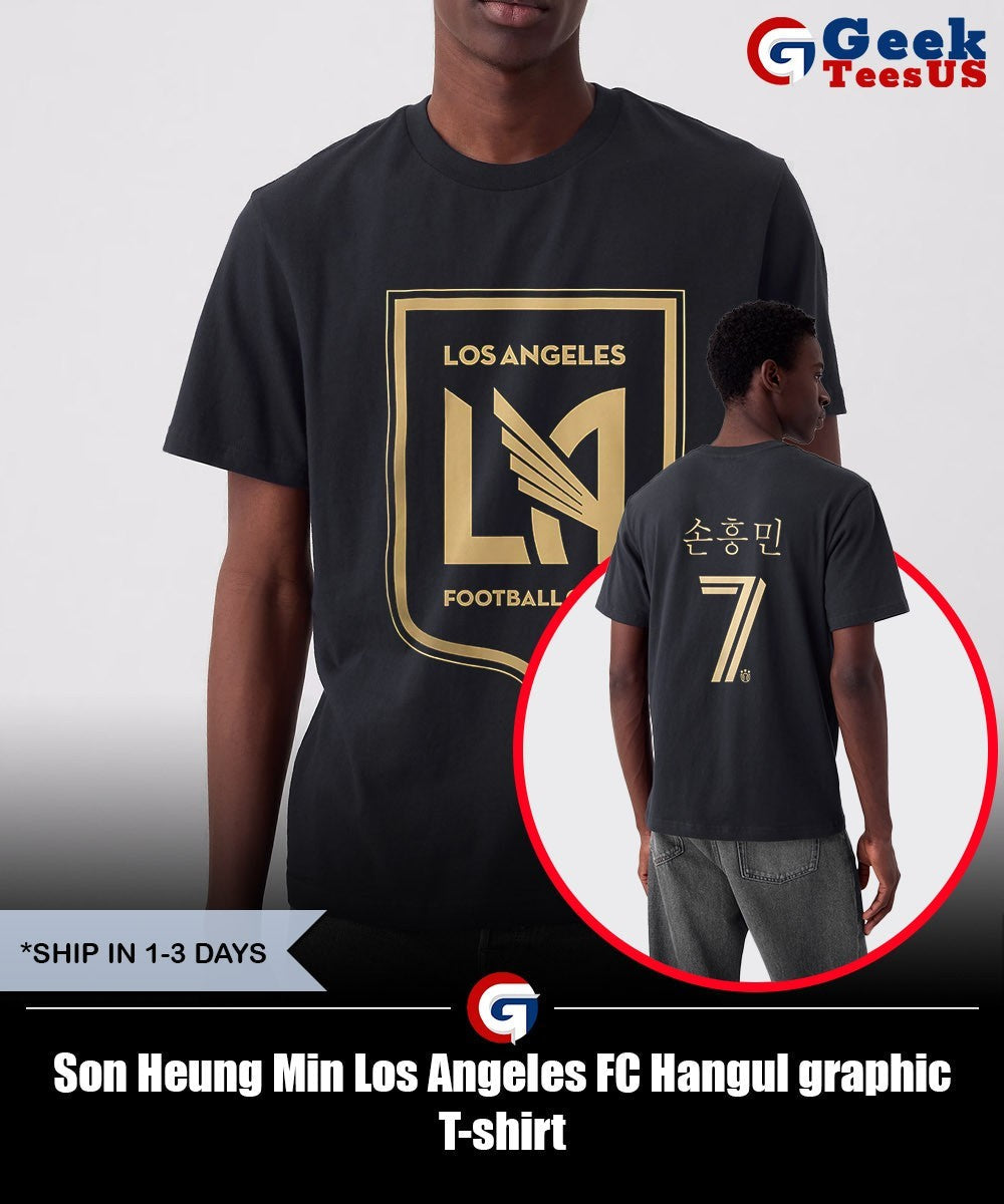 Son Heung Min Los Angeles FC Hangul graphic T-shirt