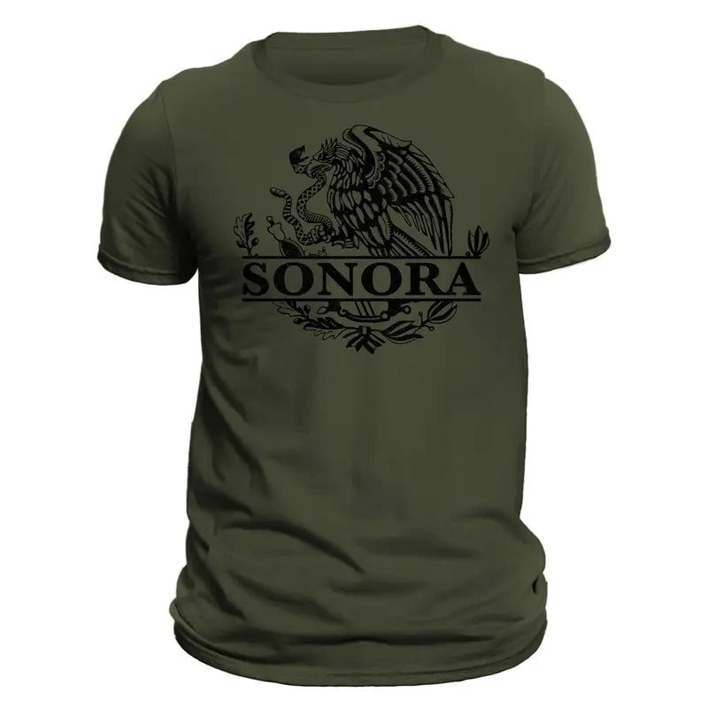 Sonora Mexico Eagle Emblem Mexican T-Shirt Classic Crewneck Menswear Hoodie, Sweatshirt | HypeDripTees.com
