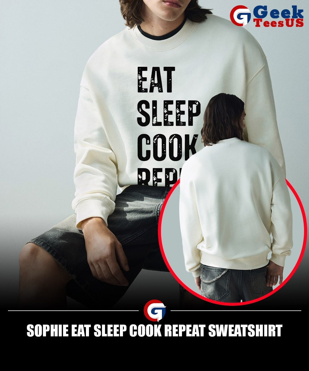 Sophie Eat Sleep Cook Repeat shirt