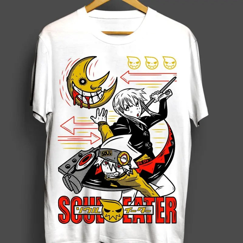 Soul Eater T-Shirt Death the Kid Japanese Anime Manga Black Star Shirt All Size Hoodie, Sweatshirt | HypeDripTees.com