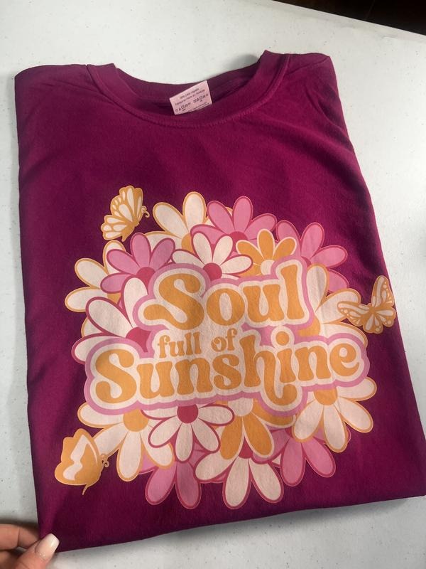 Soul Full Of Sunshine Comfort Colors T-Shirt Hoodie, Sweatshirt | HypeDripTees.com