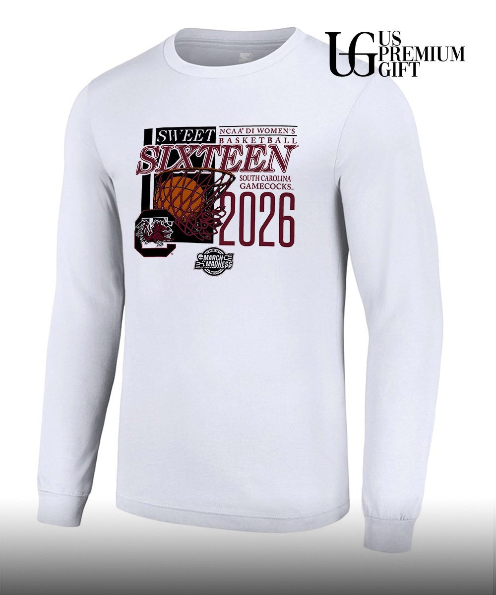 South Carolina Gamecocks Sweet Sixteen NCAA 2026 Division 1 Women’s basketball March Madness shirt