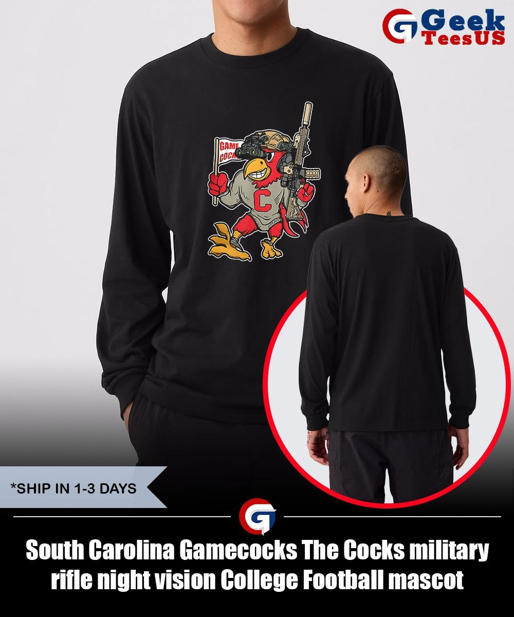 South Carolina Gamecocks The Cocks military rifle night vision College Football mascot shirt