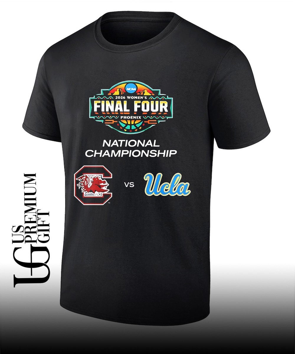 South Carolina Gamecocks vs Ucla Bruins 2026 NCAA Women’s Basketball National Championship Final Four logo shirt
