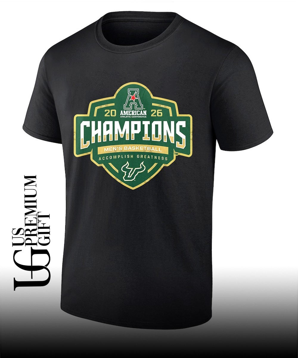South Florida Bulls 2026 American Athletic Conference Men’s Basketball Champions shirt