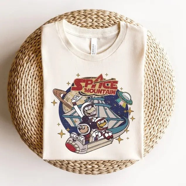 Space Mountain Shirt, Magic Kingdom Shirt, Mouse And Friends Space Shirt Hoodie, Sweatshirt | HypeDripTees.com