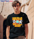 Space Raccoon Destroying Planet There Will Be a Missing After I Uranus T-Shirt
