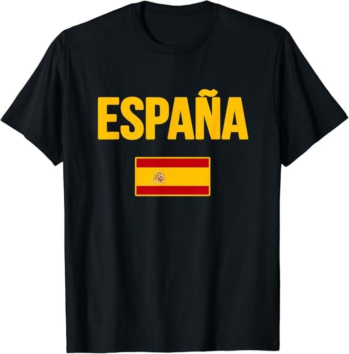 Spain Shirts, Spain Spanish Flag Espana Souvenir T-Shirt Cotton Fashion Casual Classic Hoodie, Sweatshirt | HypeDripTees.com