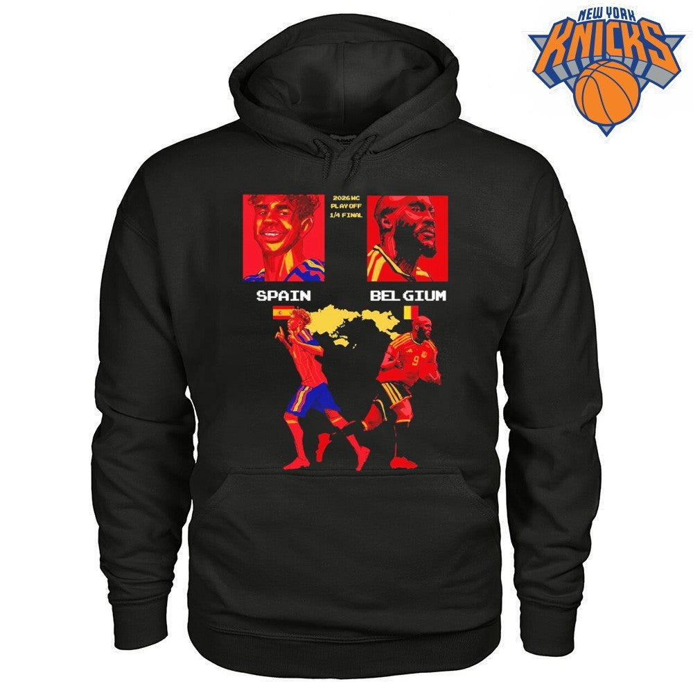 Spain vs Belgium 2026 World Cup Playoff Quarter Final Football Match Shirt
