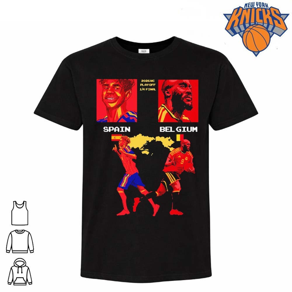 Spain vs Belgium 2026 World Cup Playoff Quarter Final Football Match Shirt