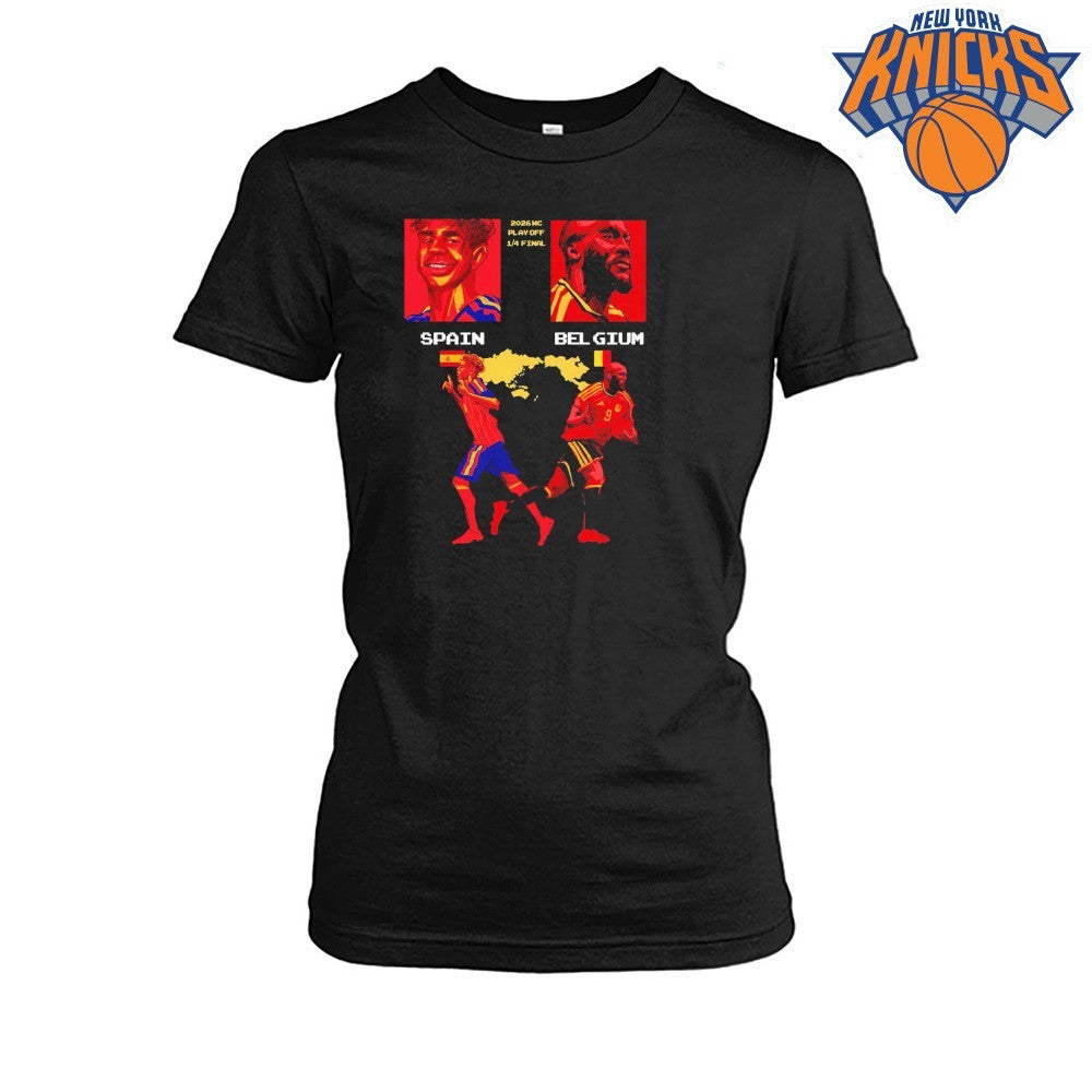 Spain vs Belgium 2026 World Cup Playoff Quarter Final Football Match Shirt