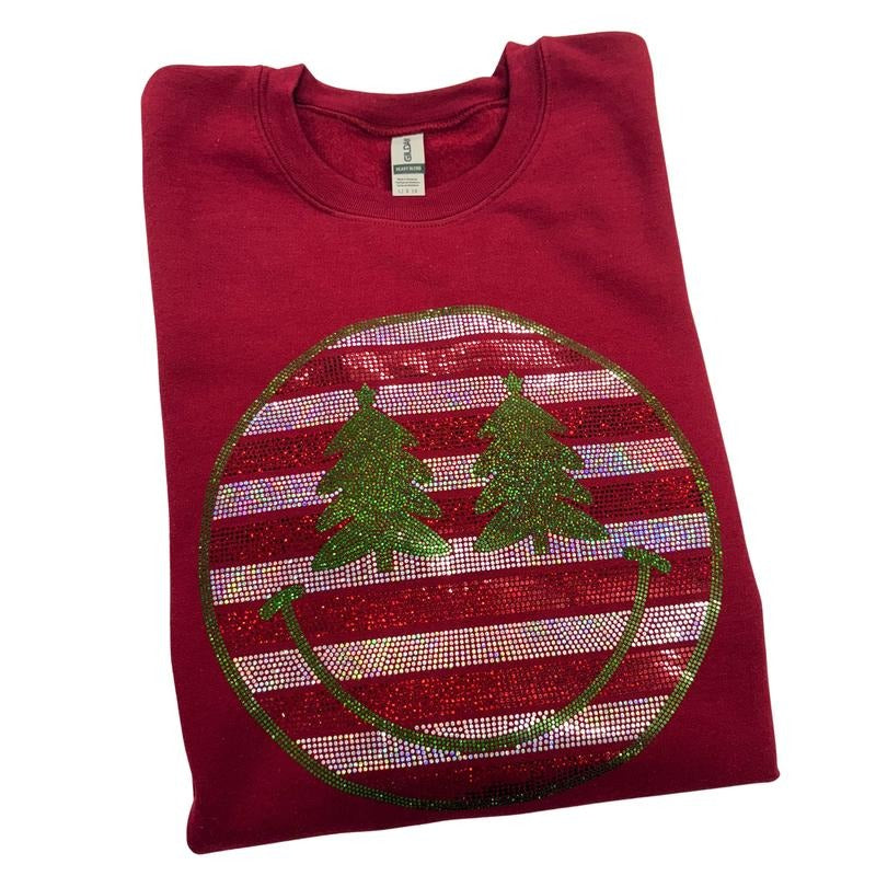 Spangled Tree Eye Happy Face Sweatshirt T-Shirts, Hoodie | HypeDripTees.com