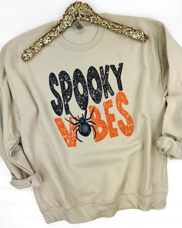 Sparkling Spooky Vibes Sweatshirt T-Shirts, Hoodie | HypeDripTees.com