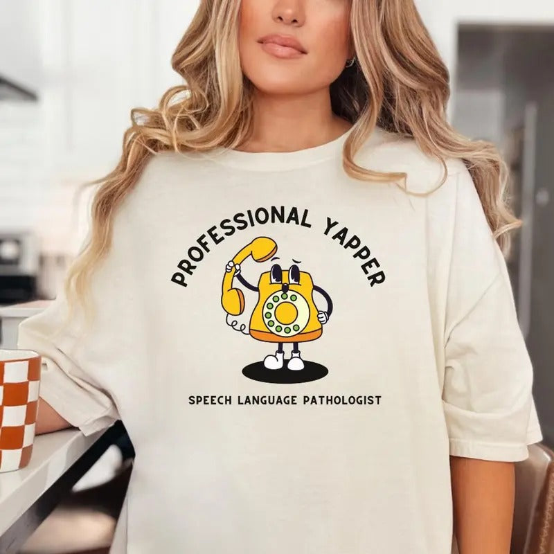 Speech Therapy Shirt Speech Therapist T-shirt Aesthetic Speech Language Pathologist SLP Tee Cute SPLA Top for Work Funny...