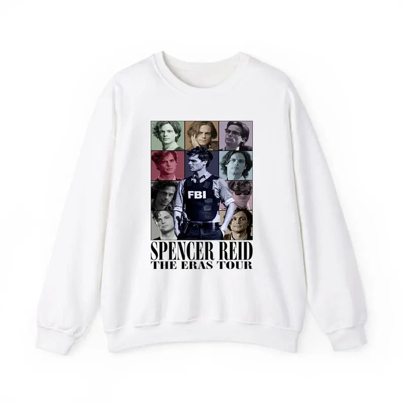 Spencer Reid Character Inspired Sweatshirt Crime Show Fan Gift Unisex Graphic Tee Quote Top Hoodie | HypeDripTees.com
