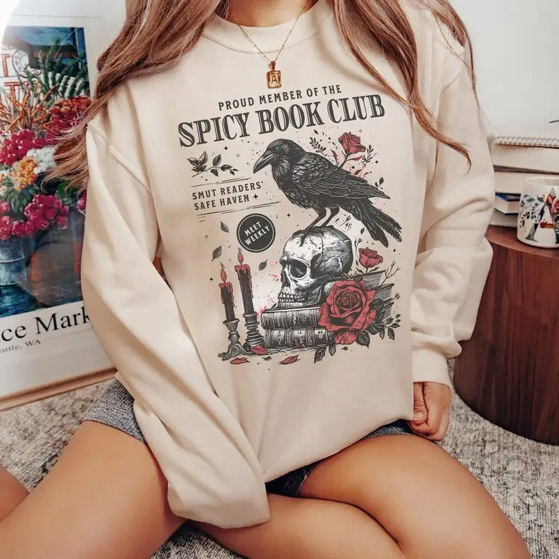 Spicy Book Club Sweatshirt Morally Grey Sweatshirt Book Sweatshirt Read Sweatshirt Booktok Merch Bookish Things Smut...