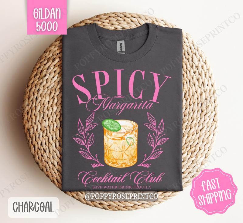 Spicy Margarita Gildan Shirt Cute Cocktail Margarita T-Shirts, Hoodie, Sweatshirt