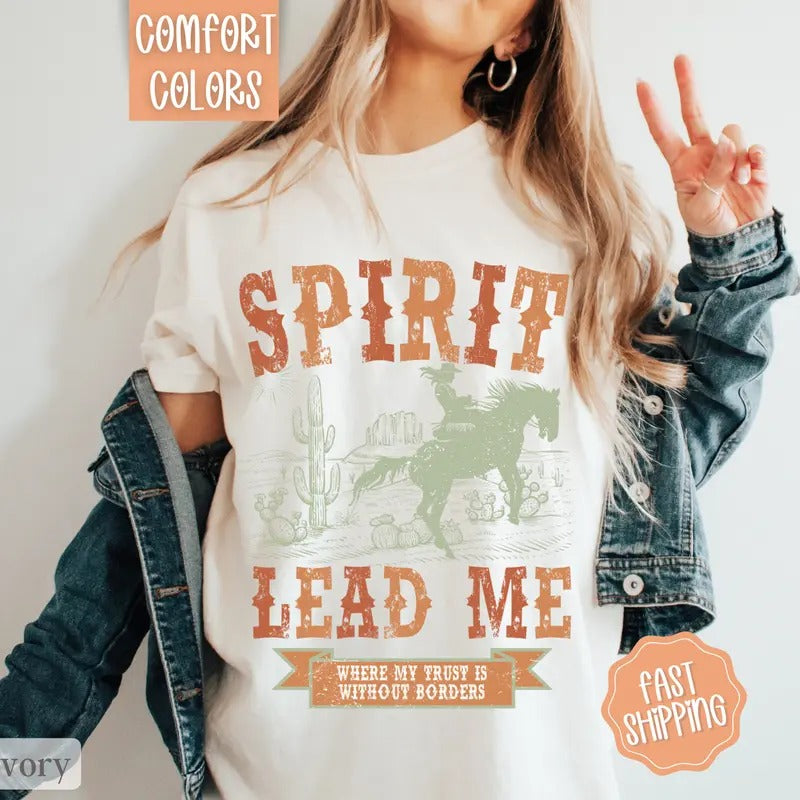 Spirit lead me shirt, Christian Tshirts, Religious Shirt Hoodie, Sweatshirt | HypeDripTees.com