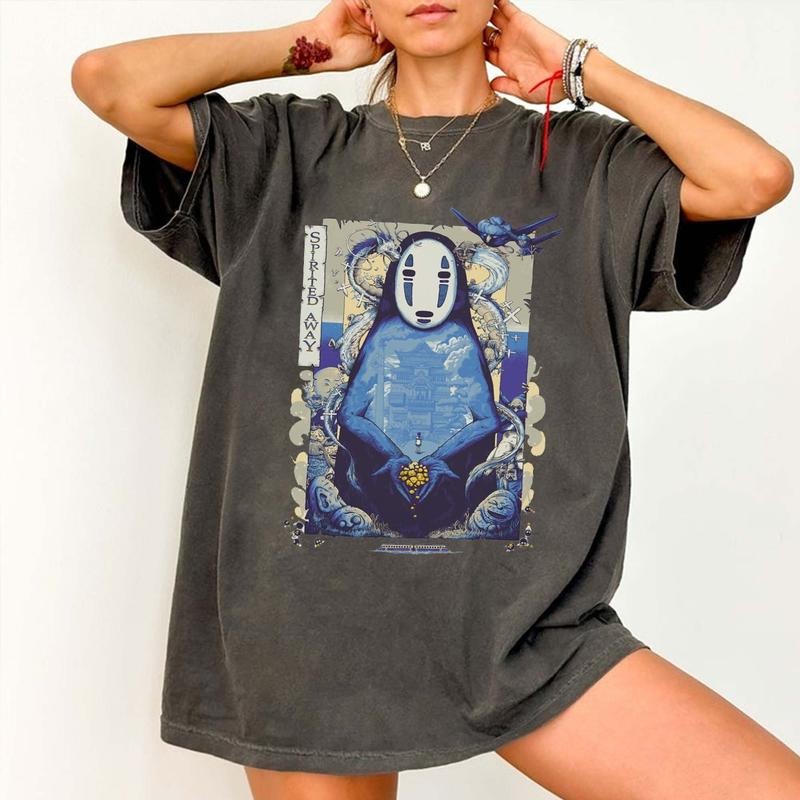 Spirited Away No face shirt, Hayao Miyazaki, Ghibli Spirited Away Shirt Hoodie, Sweatshirt | HypeDripTees.com