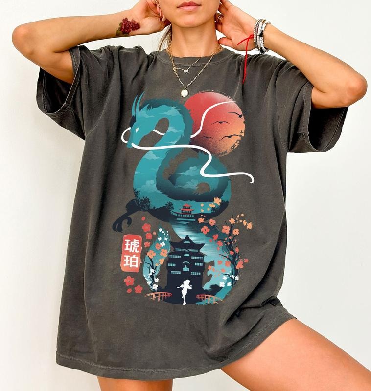 Spirited Away Shirt, Chihiro Shirt, Haku Shirt Hoodie, Sweatshirt | HypeDripTees.com