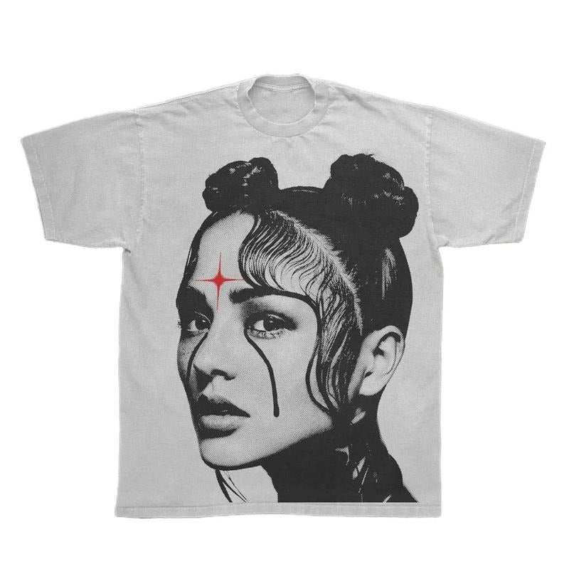 Spiritual Girl Print Short Sleeve T-Shirt Casual Top Womenswear Women Lady Comfort Summer Tshirt Streetwear halloween...
