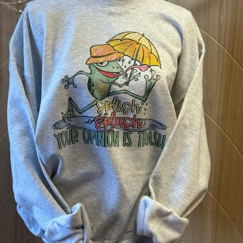 Splish Splash Your Opinion Is Trash Sweatshirt or T-Shirt Hoodie | HypeDripTees.com