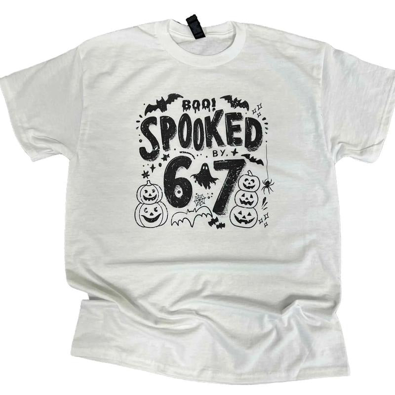 Spooked By 6 7 - Funny Halloween Tshirt Hoodie, Sweatshirt | HypeDripTees.com