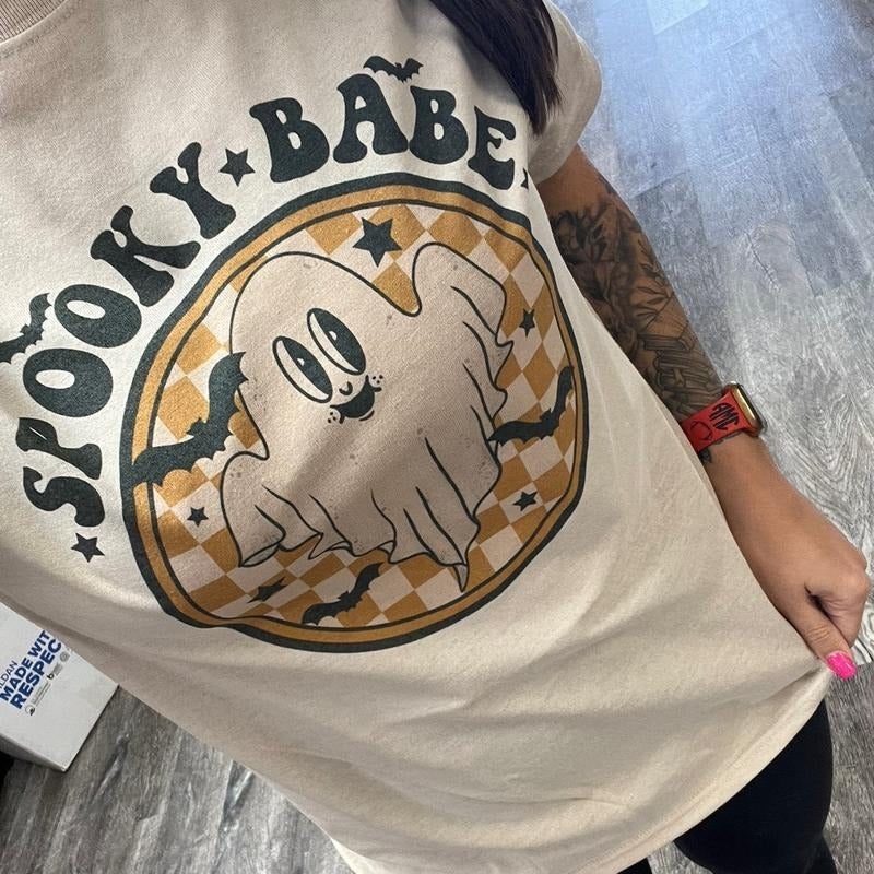 Spooky Babe Shirt Hoodie, Sweatshirt | HypeDripTees.com