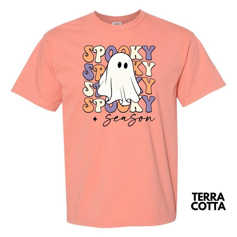 Spooky Little Ghost Season Comfort Colors T-Shirt 'NLB' Hoodie, Sweatshirt | HypeDripTees.com