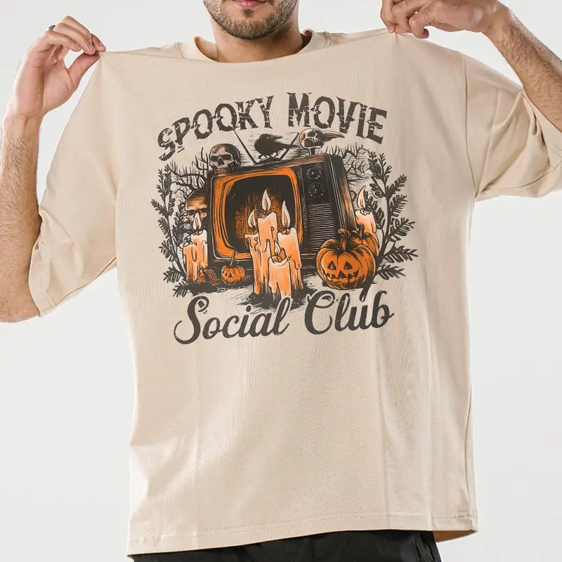 Spooky Movie Club Halloween T-shirt, Horror Movie Club T-Shirt, Social Club T-Shirt Hoodie, Sweatshirt | HypeDripTees.com