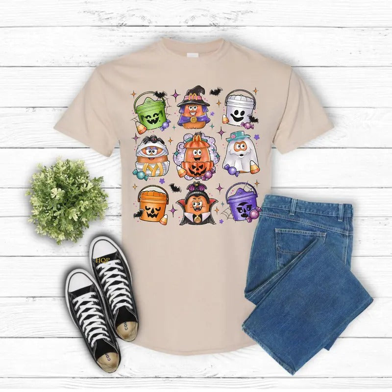 Spooky Nostalgia Halloween Gildan-Unisex T-Shirt Cotton Fabric Hoodie, Sweatshirt | HypeDripTees.com