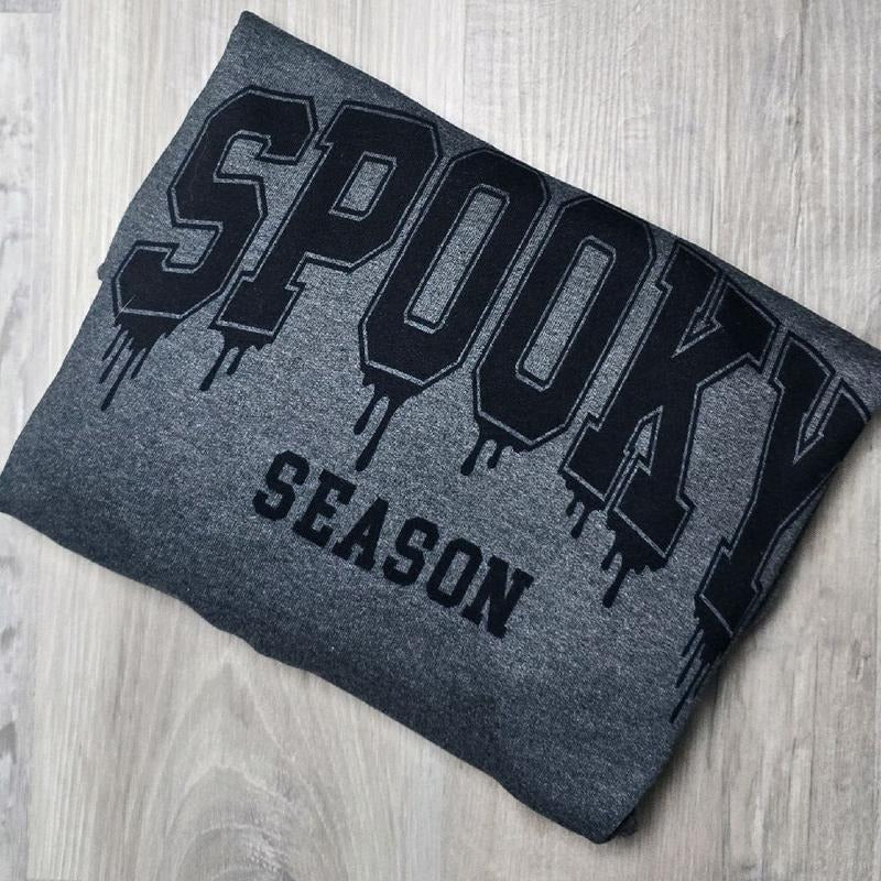 Spooky Season Black Logo Halloween Sweatshirt T-Shirts, Hoodie | HypeDripTees.com