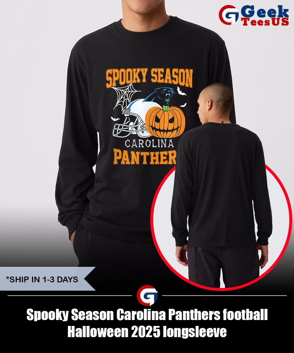 Spooky Season Carolina Panthers football Halloween 2025 shirt