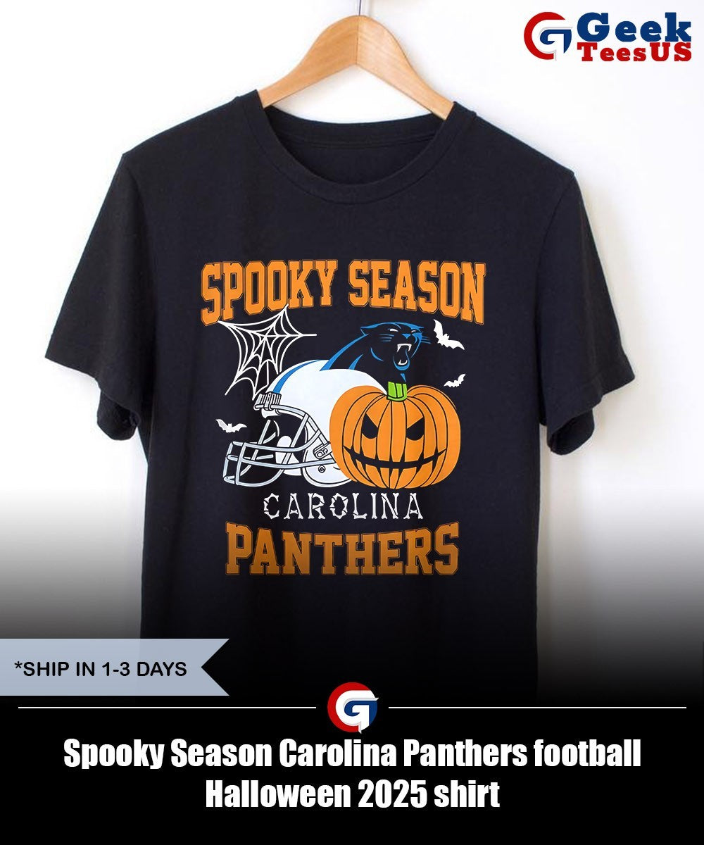 Spooky Season Carolina Panthers football Halloween 2025 shirt